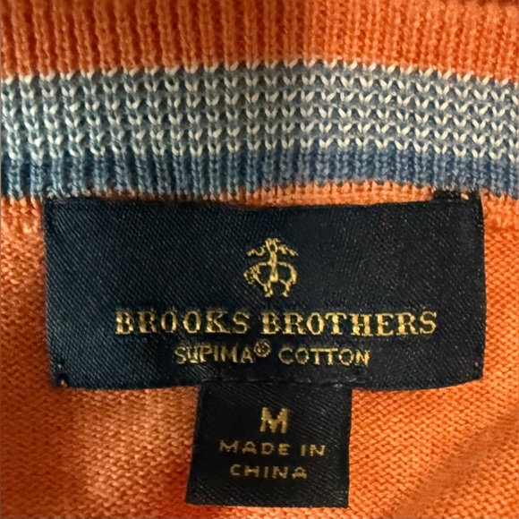 Brooks Brothers Pima v-neck pullover sweater. - Picture 2 of 5